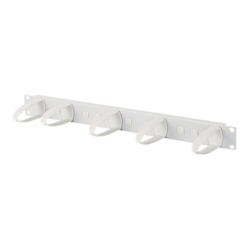 DIGITUS Professional DN-97601-2 - Kabelführungsplatte für Schaltschrank - Hellgrau, RAL 7035 - 1U - Produktbild
