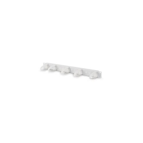 DIGITUS Professional DN-97601-2 - Kabelführungsplatte für Schaltschrank - Hellgrau, RAL 7035 - 1U - Produktbild Additional View 1 L