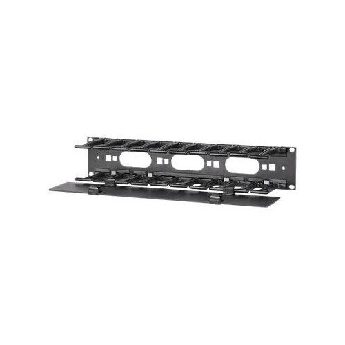 APC Horizontal Cable Manager Single-Sided with Cover - Rack - Kabelführungssatz - Schwarz - 2U - 48. Produktbild Additional View 1 L