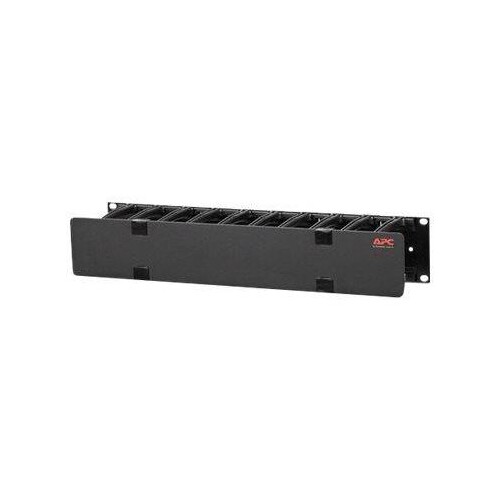 APC Horizontal Cable Manager Single-Sided with Cover - Rack - Kabelführungssatz - Schwarz - 2U - 48. Produktbild Additional View 2 L