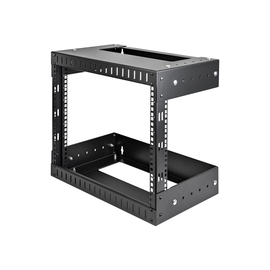 StarTech.com 8HE 19 Zoll Wand Netzwerk Rack - 2 Pfosten, offener Rahmen mit einstellbare Tiefe(30-50 Produktbild