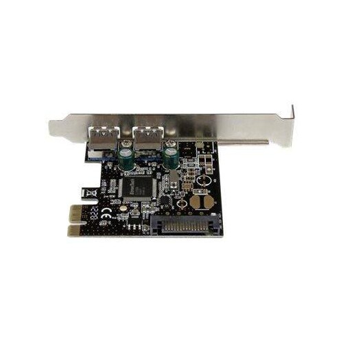 StarTech.com 2 Port USB 3.0 SuperSpeed PCI Express Schnittstellenkarte mit SATA Stromanschluss Produktbild Additional View 3 L