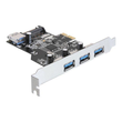 Delock PCI Express Card > 3 x external + 1 x internal USB 3.0 Produktbild Additional View 1 S