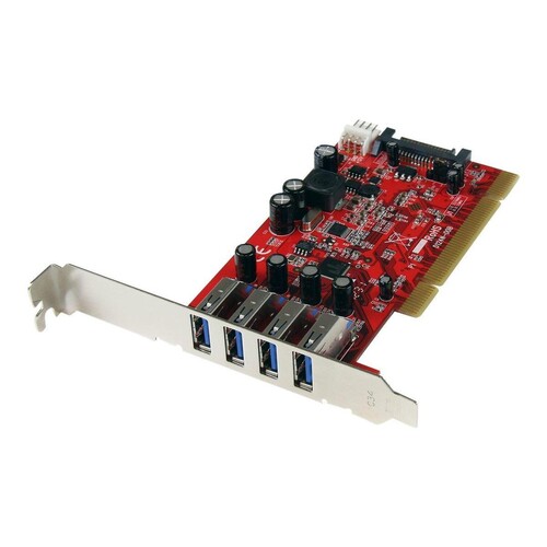 StarTech.com 4 Port USB 3.0 PCI Schnittstellenkarte - PCI SuperSpeed USB 3.0 Controller Karte - 2 x Produktbild