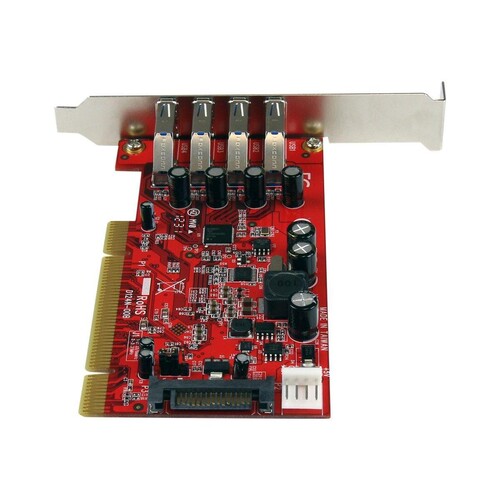 StarTech.com 4 Port USB 3.0 PCI Schnittstellenkarte - PCI SuperSpeed USB 3.0 Controller Karte - 2 x Produktbild Additional View 2 L
