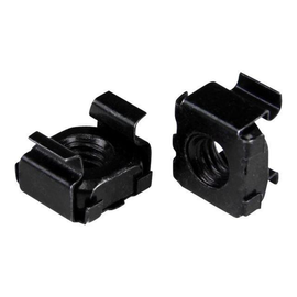 StarTech.com M6 Käfigmutter - 50er Pack - Schwarz - M6 Montagemutter für Server Rack und Serverschra Produktbild