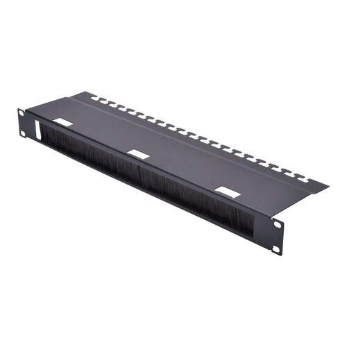 DIGITUS Kabeldurchführungspanel mit Bürstenleiste für 483 mm (19")-Schränke, 1HE Produktbild