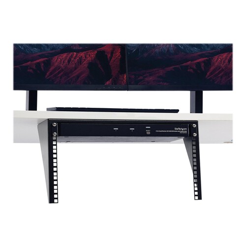 StarTech.com Vertikales Wandmontage 19 Zoll Server Rack - 6HE - Wandbefestigung - Schwarz - 6U - 48. Produktbild Additional View 2 L