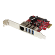 StarTech.com 3 Port PCI Express USB 3.0 Karte mit Gigabit Ethernet Produktbild