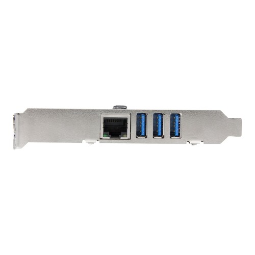 StarTech.com 3 Port PCI Express USB 3.0 Karte mit Gigabit Ethernet Produktbild Additional View 1 L