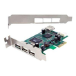 StarTech.com 4 Port USB 2.0 HighSpeed PCI Express Low Profile Schnittstellenkarte - 1 x USB 2.0 inte Produktbild Additional View 1 S