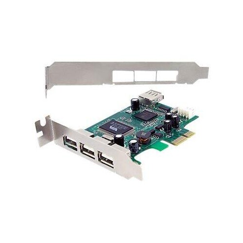 StarTech.com 4 Port USB 2.0 HighSpeed PCI Express Low Profile Schnittstellenkarte - 1 x USB 2.0 inte Produktbild Additional View 1 L