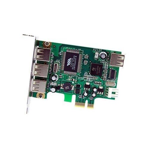 StarTech.com 4 Port USB 2.0 HighSpeed PCI Express Low Profile Schnittstellenkarte - 1 x USB 2.0 inte Produktbild Additional View 3 L