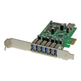 StarTech.com 7 Port PCI Express USB 3.0 Karte - PCIe USB 3.0 (Super Speed) Produktbild