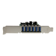 StarTech.com 7 Port PCI Express USB 3.0 Karte - PCIe USB 3.0 (Super Speed) Produktbild Additional View 2 S