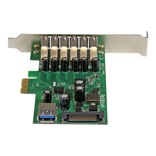 StarTech.com 7 Port PCI Express USB 3.0 Karte - PCIe USB 3.0 (Super Speed) Produktbild Additional View 3 L