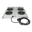 Intellinet 4-Fan Ventilation Unit for 19" Racks, Roof Mount, with Thermostat, Grey - Rack-Lüftereins Produktbild Additional View 2 S