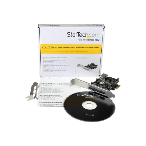 StarTech.com 4 Port PCI Express USB 3.0 Karte Produktbild Additional View 2 L