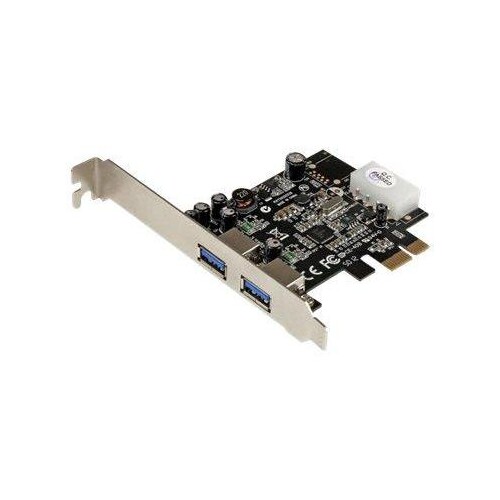 StarTech.com 2 Port USB 3.0 PCI Express Schnittstellenkarte mit UASP und 4 Pin LP4 Molex Produktbild
