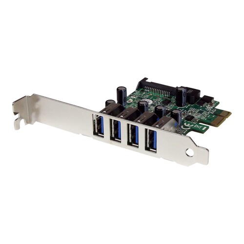 StarTech.com 4 Port PCI Express USB 3.0 SuperSpeed Schnittstellenkarte mit UASP Produktbild Additional View 3 L