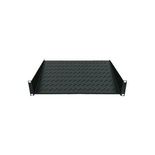 Intellinet 19" Cantilever Shelf, 2U, 2-Point Front Mount, 250mm Depth, Max 25kg, Black, Three Year W Produktbild Additional View 1 L