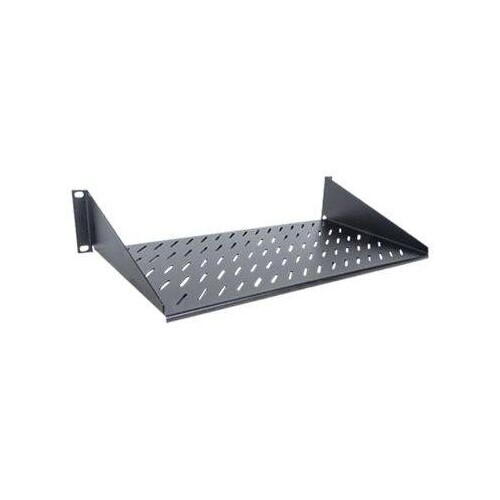 Intellinet 19" Cantilever Shelf, 2U, 2-Point Front Mount, 250mm Depth, Max 25kg, Black, Three Year W Produktbild Additional View 2 L