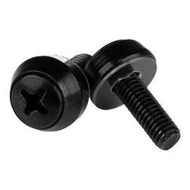 StarTech.com M5 x 12mm - Montageschrauben - 50er Pack - Schwarz - M5 Schrauben für Server Racks - Sc Produktbild