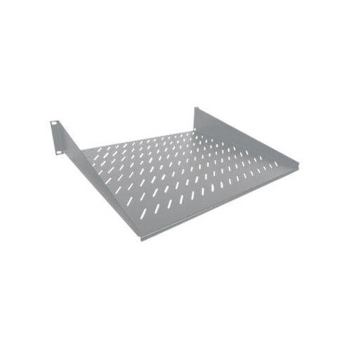 Intellinet 19" Cantilever Shelf, 2U, 2-Point Front Mount, 400mm Depth, Vented, Max 25kg, Grey, Three Produktbild Additional View 2 L