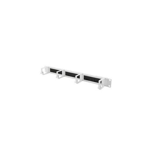 DIGITUS Kabelrangierpanel mit Bürstenleisten für 483 mm (19")-Schränke, 1HE Produktbild Additional View 1 L