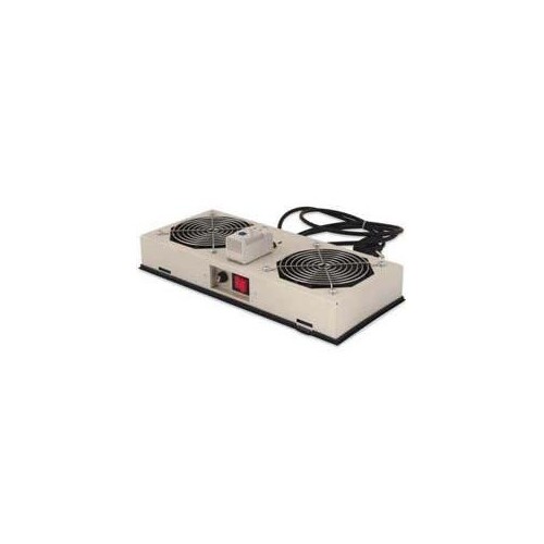 DIGITUS Professional DN-19 FAN-2-WM-I - Rack-Lüftereinsatz - mit 2 Ventilatoren, Thermostat - Wechse Produktbild Additional View 1 L