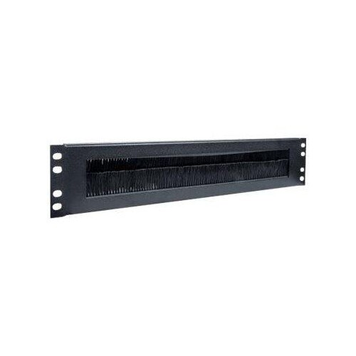 Intellinet 19" Kabeldurchführung, 2 HE, mit Bürstenleiste, schwarz - Rack-Blende mit Bürste für Kabe Produktbild Additional View 2 L