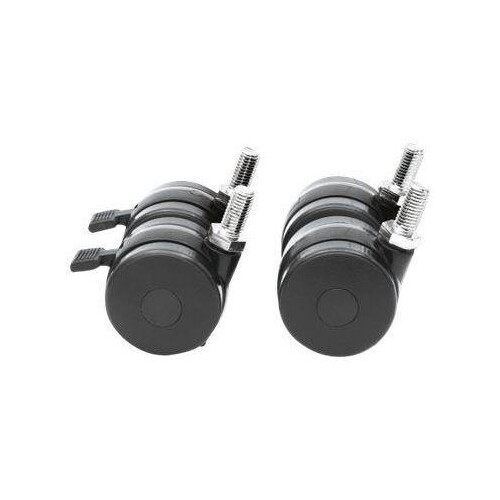 Intellinet Rollen für 19"-Schränke, 4er-Set, mit Feststellbremse, maximale Traglast 600 kg - Steckge Produktbild Front View L