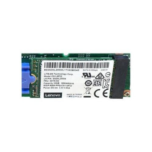 Lenovo ThinkSystem CV1 - SSD - 32 GB - intern - M.2 - SATA 6Gb/s Produktbild Front View L