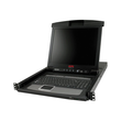 APC LCD Console - KVM-Konsole mit KVM-Switch - 16 Anschlüsse - PS/2 - 43.2 cm (17") Produktbild