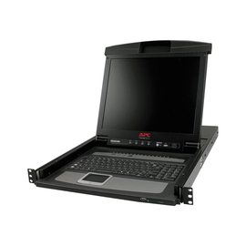 APC LCD Console - KVM-Konsole mit KVM-Switch - 16 Anschlüsse - PS/2 - 43.2 cm (17") Produktbild