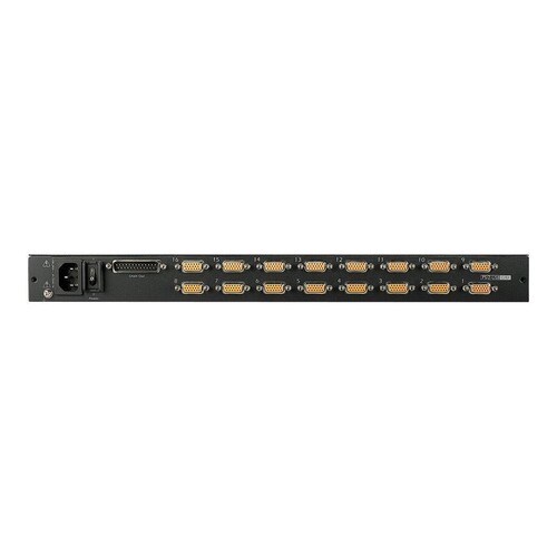 APC LCD Console - KVM-Konsole mit KVM-Switch - 16 Anschlüsse - PS/2 - 43.2 cm (17") Produktbild Additional View 2 L
