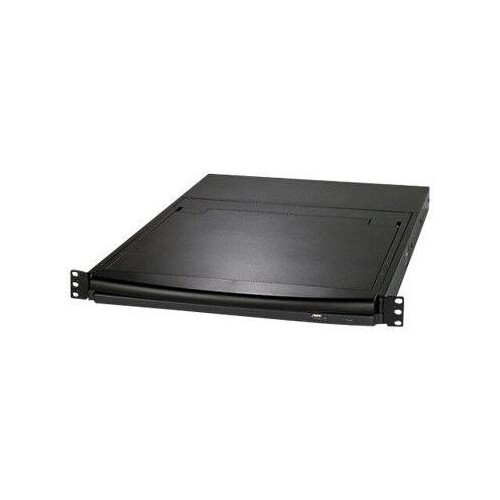 APC LCD Console - KVM-Konsole mit KVM-Switch - 16 Anschlüsse - PS/2 - 43.2 cm (17") Produktbild Additional View 4 L