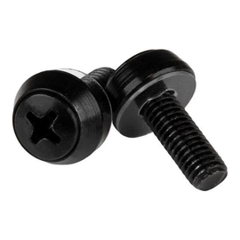 StarTech.com M6 x 12mm - Montageschrauben - 50er Pack - M6 Schrauben für Server Rack und Produktbild