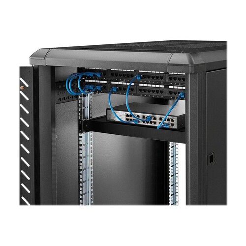 StarTech.com 1 HE verstellbarer Schwerlast Fachboden für Server Rack/ Schrank bis 80 Kg - Fachboden Produktbild Additional View 2 L