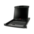 APC LCD Console - KVM-Konsole mit KVM-Switch - 8 Anschlüsse - PS/2 - 43.2 cm (17") Produktbild