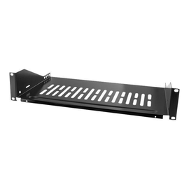 LogiLink Rack - Regal - Schwarz, RAL 9005 - 2U - 48.3 cm (19") Produktbild
