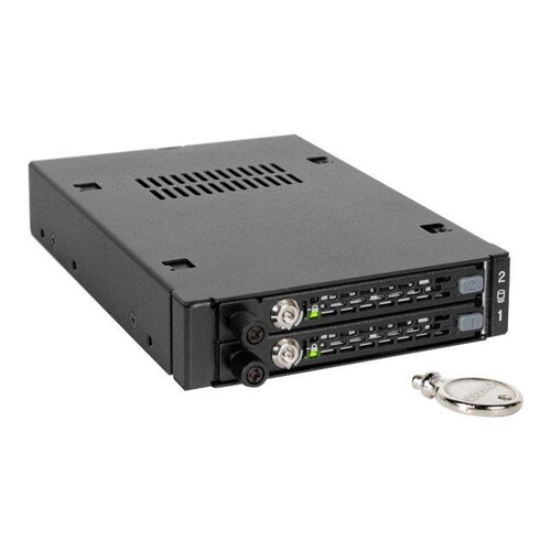 Icy Dock ToughArmor EX MB492SKL-B - Mobiles Speicher-Rack - 2.5" (6.4 cm) Produktbild Front View L