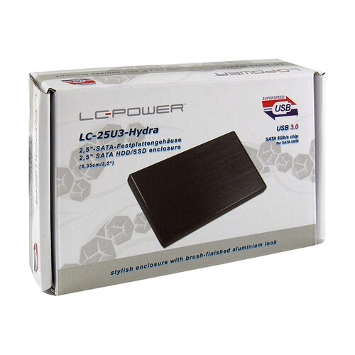 LC-Power LC-25U3-Hydra - Speichergehäuse - 2.5" (6.4 cm) Produktbild Additional View 3 L