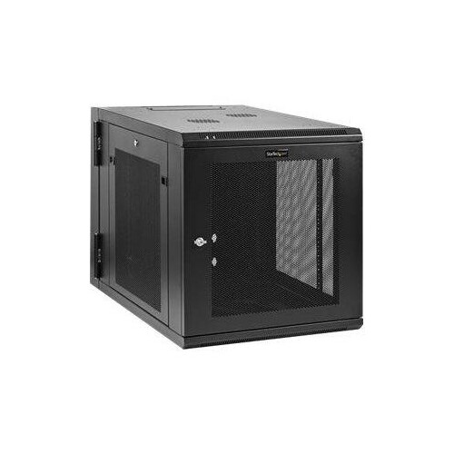 StarTech.com RK1232WALHM 12HE Wandmontage Server Rack (bis zu 84,8 cm tief, Gehäuse mit Scharnier, N Produktbild Additional View 2 L