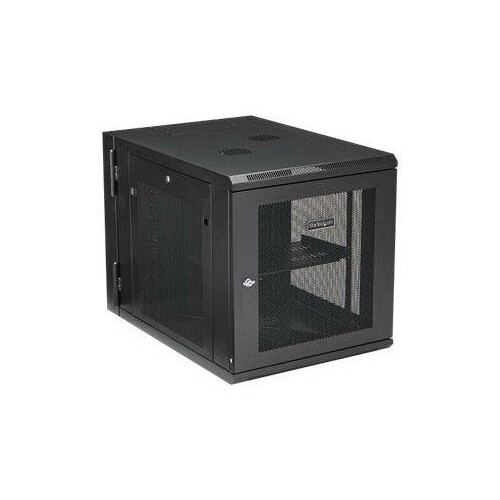 StarTech.com RK1232WALHM 12HE Wandmontage Server Rack (bis zu 84,8 cm tief, Gehäuse mit Scharnier, N Produktbild Additional View 3 L
