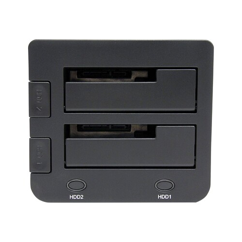 StarTech.com Dual-Bay USB 3.0 to SATA Hard Drive Docking Station, USB Hard Drive Dock, External 2.53 Produktbild Additional View 2 L