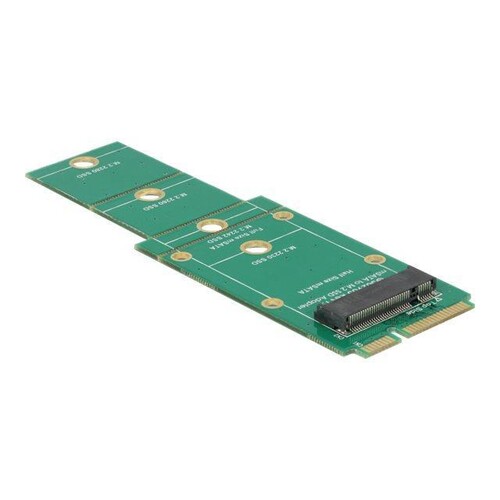 Delock Adapter M.2 NGFF > mSATA - Speicher-Controller Produktbild Front View L
