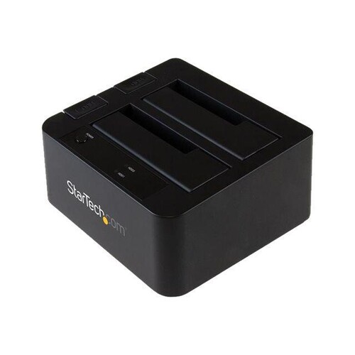 StarTech.com Dual-Bay USB 3.1 to SATA Hard Drive Docking Station, USB 3.1 (10 Gbps) Produktbild
