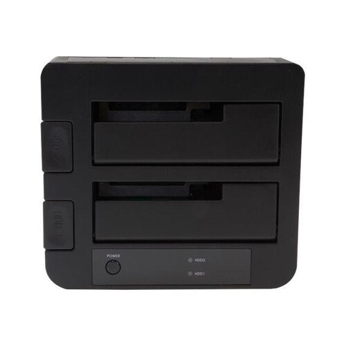 StarTech.com Dual-Bay USB 3.1 to SATA Hard Drive Docking Station, USB 3.1 (10 Gbps) Produktbild Additional View 1 L