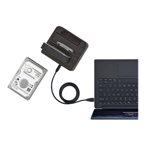 StarTech.com Dual-Bay USB 3.1 to SATA Hard Drive Docking Station, USB 3.1 (10 Gbps) Produktbild Additional View 2 L